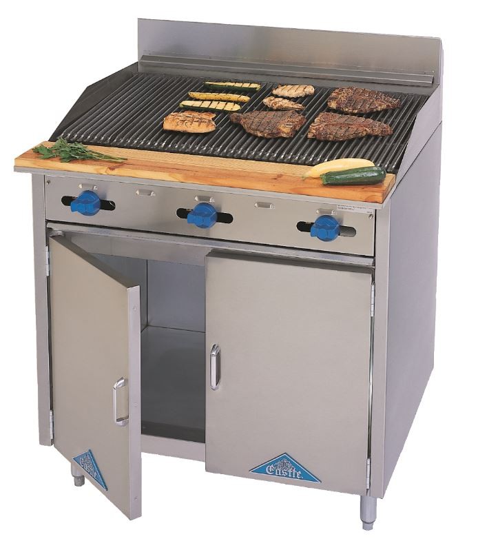 Floor Model Char-Broilers and Griddles on Cabinet Base